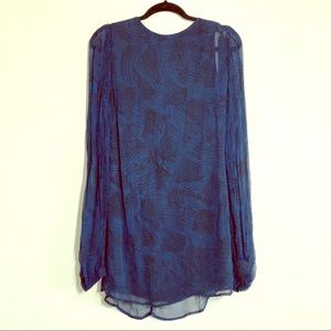 Silk long sleeve dress